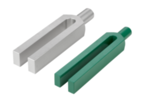 Clamp straps open U DIN 6315 C, round pin, steel or aluminium