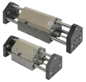 Linear modules pneumatic with three round guides