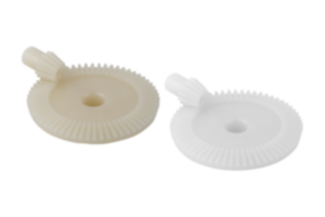Engrenages coniques en plastique, rapport 1:5 traités par pulvérisation, denture droite, angle de pression 20°