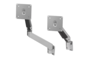 Monitor brackets, aluminium, height adjustable 4 or 5 axis