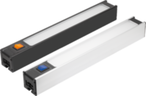 LED workplace lamps in an aluminium housing 230 Volt, dimmable