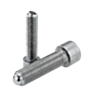 Ball-end thrust screws with head stainless steel