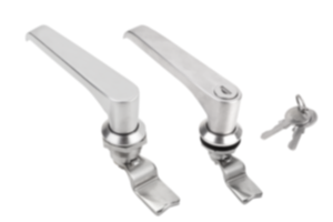 Quarter-turn locks stainless steel with L-grip