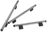 Tubular handles, stainless steel with aluminium tube holders