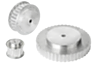 Toothed belt pulleys AT profile