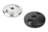 Discos para pies regulables de fundición inyectada de cinc o acero inoxidable, forma C