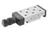 Precision slides roller mounted with micrometer spindle and location holes