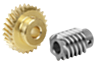 Worm gears, right-hand centre distance 17 mm