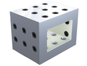 Tooling blocks, grey cast iron with grid holes