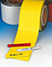 Magnetic labels on a roll, perforated