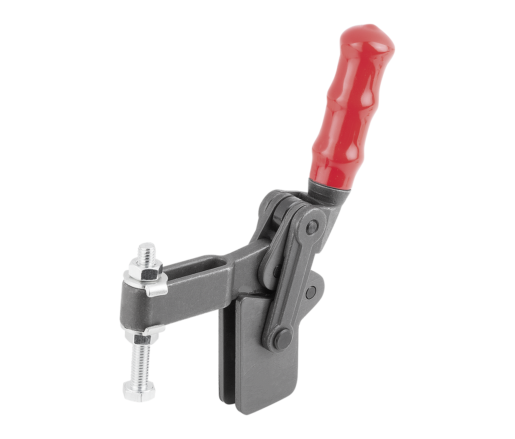 Toggle clamps vertical heavy duty with adjustable clamping spindle