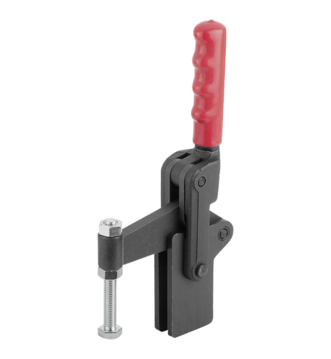 Toggle clamps vertical heavy-duty with fixed clamping spindle