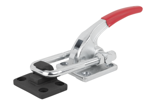 Toggle clamps latch horizontal heavy-duty with catch plate