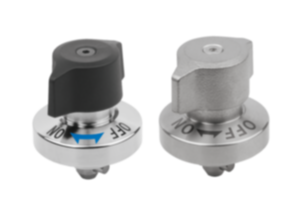 Quarter-turn clamp locks, stainless steel rotary knob plastic or stainless steel