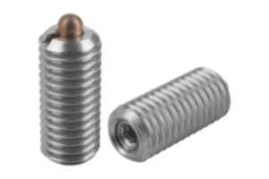 Poussoirs à ressort à six pans creux et doigt d’appui, en inox, ressort standard - inch Poussoirs à ressort à six pans creux et doigt d’appui, en inox, ressort standard - inch