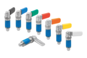 Doigt d’indexage verrouillable en inox avec frein-filet Doigt d’indexage verrouillable en inox avec frein-filet