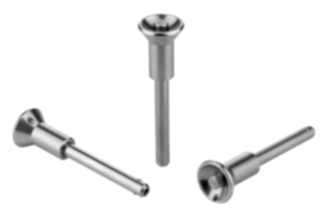 Ball lock pins with stainless steel mushroom grip Ball lock pins with stainless steel mushroom grip