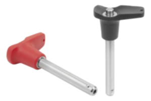Ball lock pins with plastic L-grip Ball lock pins with plastic L-grip