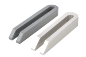 Clamp straps open U DIN 6315, steel or aluminium Clamp straps open U DIN 6315, steel or aluminium