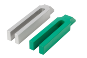 Clamp straps open U flat pin, steel or aluminium Clamp straps open U flat pin, steel or aluminium