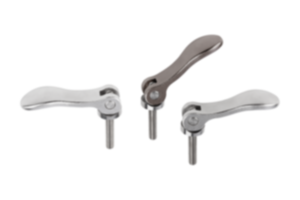 Cam levers, stainless steel, adjustable, with external thread, thrust washer and stud stainless steel - inch Cam levers, stainless steel, adjustable, with external thread, thrust washer and stud stainless steel - inch