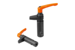 Hook clamp with collar and clamping lever with clamping force intensifier Hook clamp with collar and clamping lever with clamping force intensifier