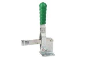 Toggle clamps vertical with horizontal foot and full clamping lever Toggle clamps vertical with horizontal foot and full clamping lever