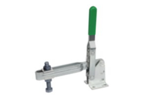 Toggle clamps vertical with horizontal foot, large version Toggle clamps vertical with horizontal foot, large version