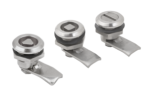 Verrous quart de tour en inox, compacts, diamètre du corps 20 mm Verrous quart de tour en inox, compacts, diamètre du corps 20 mm