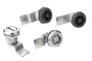 Quarter-turn locks, compact, housing diameter 20 mm Quarter-turn locks, compact, housing diameter 20 mm