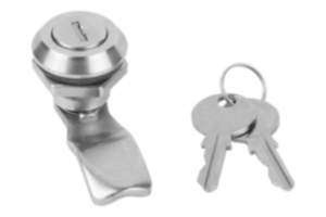 Verrous quart de tour verrouillables, inox 1.4401, diamètre du corps 30 mm Verrous quart de tour verrouillables, inox 1.4401, diamètre du corps 30 mm