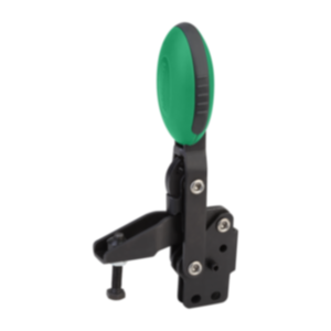 Toggle clamps vertical with straight foot and adjustable clamping spindle Toggle clamps vertical with straight foot and adjustable clamping spindle