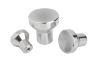 Boutons champignon avec taraudage, en inox - pouces Boutons champignon avec taraudage, en inox - pouces