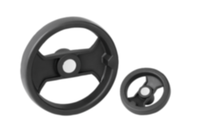 Handwheels 2-spoke plastic, inch