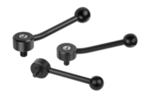 Tension levers, flat, external thread Tension levers, flat, external thread