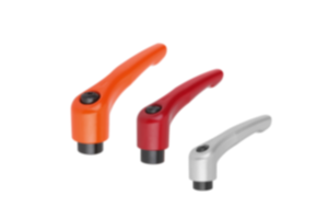 Manettes indexables en zinc injecté haute pression avec taraudage, satinées mates, insert fileté en acier bruni - inch Manettes indexables en zinc injecté haute pression avec taraudage, satinées mates, insert fileté en acier bruni - inch