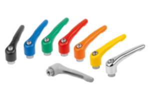 Manette indexable en zinc injecté haute pression avec taraudage, insert taraudé en inox Manette indexable en zinc injecté haute pression avec taraudage, insert taraudé en inox