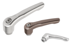 Manettes indexables en inox, polies par électrolyse ou grenaillées, avec taraudage, insert fileté en inox - inch Manettes indexables en inox, polies par électrolyse ou grenaillées, avec taraudage, insert fileté en inox - inch