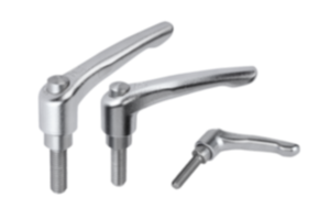 Manette indexable en inox avec filetage et bouchon de protection, insert fileté en inox - inch Manette indexable en inox avec filetage et bouchon de protection, insert fileté en inox - inch