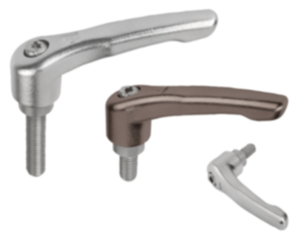 Manettes indexables en inox polies par électrolyse ou grenaillées, avec filetage, insert fileté en inox - inch Manettes indexables en inox polies par électrolyse ou grenaillées, avec filetage, insert fileté en inox - inch