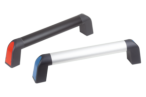 Poignées tubulaires Bighand en aluminium avec embout en plastique Poignées tubulaires Bighand en aluminium avec embout en plastique
