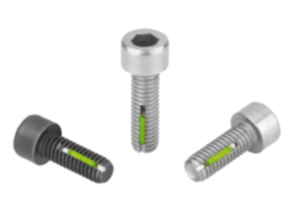 Socket head screws DIN EN ISO 4762 with thread lock