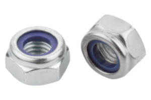 Hexagon nuts with polyamide thread lock, thin type DIN 985 enhanced Hexagon nuts with polyamide thread lock, thin type DIN 985 enhanced