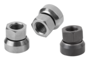 Hexagon nuts with spherical seat Hexagon nuts with spherical seat