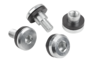Steel flat head screw with tolerance compensation for floating bearing Steel flat head screw with tolerance compensation for floating bearing