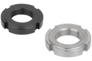 Slotted round nuts DIN 1804