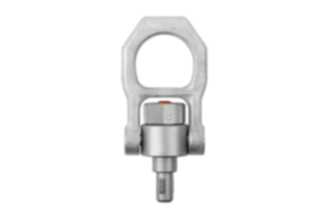 Boulon de support fileté autobloquant en inox avec manille pivotante Boulon de support fileté autobloquant en inox avec manille pivotante