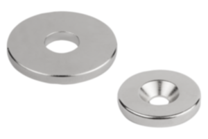 Magnets raw with hole NdFeB, disc form Magnets raw with hole NdFeB, disc form