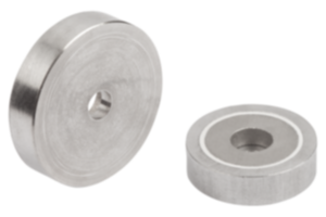 Magnets shallow pot with counterbore SmCo with stainless-steel housing Magnets shallow pot with counterbore SmCo with stainless-steel housing