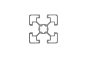Aluminium profiles 45x45 light Type B Aluminium profiles 45x45 light Type B